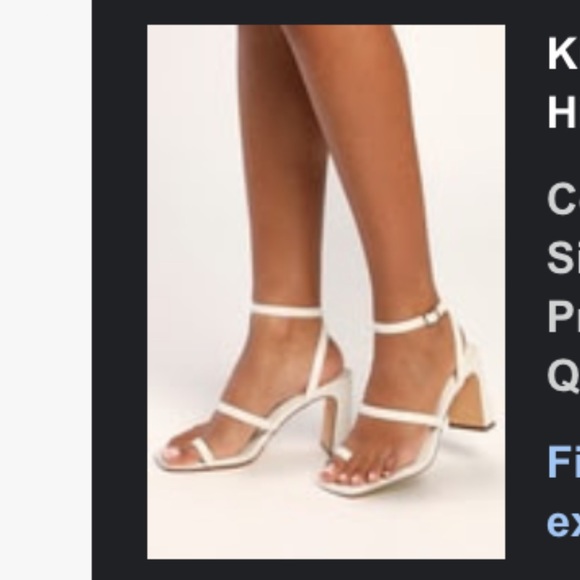 Lulus white ankle strap sandals - Picture 2 of 4